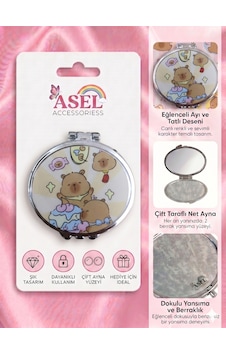 Sevimli Karakter Ve Unicorn Tasarımlı Çift Taraflı Katlanabilir Metal Cep Aynası - 9 Farklı Model Karışık - Çok Renkli Sevimli Karakter Ve Unicorn Tasarımlı Çift Taraflı Katlanabilir Metal Cep Aynası - 9 Farklı Model Karışık - Çok Renkli