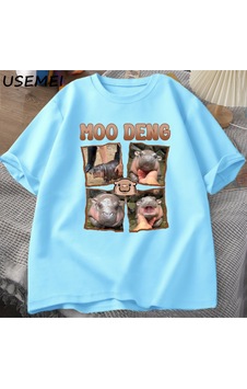 Flood Of Style Moo Deng Rap T Shirt Seviyorum Moo Deng Komik Bebek Hippo Sevgilisi T-shirt Rahat Pamuk Erkek Mavi Flood Of Style Moo Deng Rap T Shirt Seviyorum Moo Deng Komik Bebek Hippo Sevgilisi T-shirt Rahat Pamuk Erkek Mavi