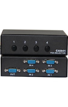 Vcom Dd174 4-1 Port Manuel 350Mhz Metal Vga Switch Vcom Dd174 4-1 Port Manuel 350Mhz Metal Vga Switch