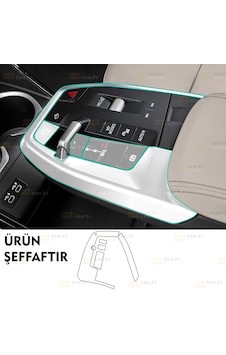 Bmw X1 Uyumlu Vites Etrafı Piano Black Tpu Koruyucu 2023-2026