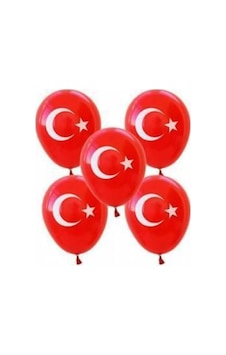 Kikajoy Ay Yıldızlı Bayraklı Balon 100lü Kikajoy Ay Yıldızlı Bayraklı Balon 100lü