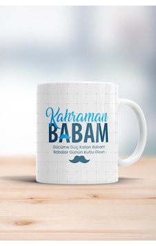 Kahraman Babam Babalar Günün Kutlu Olsun Kupa Bardak Beyaz Kahraman Babam Babalar Günün Kutlu Olsun Kupa Bardak Beyaz