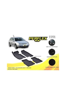 Perflex Pxm-vw04 Paspas 3d Havuzlu X-mat Golf 4 1998-2002 Perflex Pxm-vw04 Paspas 3d Havuzlu X-mat Golf 4 1998-2002