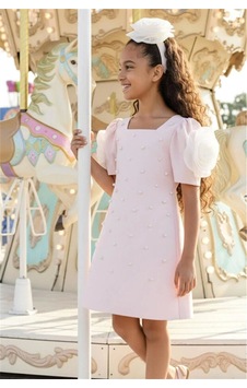 Pamina Kids Pamina Kız Çocuk Taç Tokalı İncili Elbise Pembe 36129 Pamina Kids Pamina Kız Çocuk Taç Tokalı İncili Elbise Pembe 36129