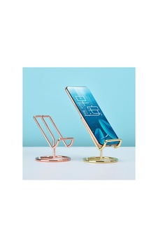 Bronz Metal Masaüstü Telefon Tutucu Mavi Mavi Bronz Metal Masaüstü Telefon Tutucu Mavi Mavi