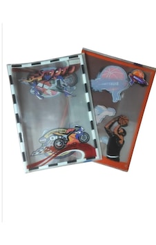 Nehir Desenli Hazır Geçmeli A4 Defter Kabı 10'lu