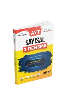Miray Yayınları Ayt Sayısal 3 Deneme Matematik Fen Bilimleri