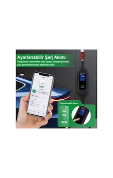 22kw 32a Tip 2 Taşınabilir Elektrikli Araç Şarj Cihazı 5m Kablo 22kw 32a Tip 2 Taşınabilir Elektrikli Araç Şarj Cihazı 5m Kablo