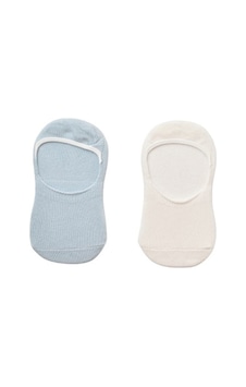 Bibaby Biorganic Basic Erkek Babet 2'li Çorap 68454 Mavi Ekru 001 Bibaby Biorganic Basic Erkek Babet 2'li Çorap 68454 Mavi Ekru 001
