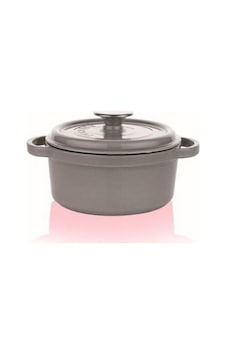 Schafer Guss Chef Demir Döküm 24Cm Derin Tencere Gri