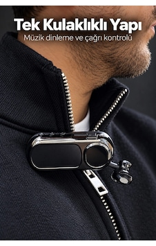 Yaka Klipsli Makaralı Bluetooth Tek Kulaklık Diğer Yaka Klipsli Makaralı Bluetooth Tek Kulaklık Diğer