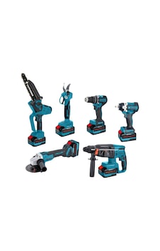 Catpower CAT1560 Kömürsüz 20V 3x4.0AH Akülü 6'lı Set Kırıcı Delici Darbeli Vidalama Catpower CAT1560 Kömürsüz 20V 3x4.0AH Akülü 6'lı Set Kırıcı Delici Darbeli Vidalama