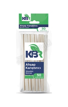 2 Adet Kbr Ahşap Karıştırıcı Askılı 50'li Renkli 2 Adet Kbr Ahşap Karıştırıcı Askılı 50'li Renkli