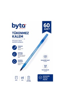 Mavi Tükenmez Kalem 1.0 Mm 60 Adet Ekonomik Paket Mavi Mavi Tükenmez Kalem 1.0 Mm 60 Adet Ekonomik Paket Mavi