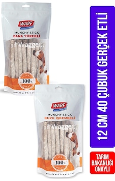 Warf Dana Yürekli Munchy Çubuk 400 G + Kuzu İşkembeli Munchy Çubuk 400 G Warf Dana Yürekli Munchy Çubuk 400 G + Kuzu İşkembeli Munchy Çubuk 400 G