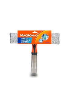 Macro Max Spreyli Cam Silme Aparatı, 3&apos Ü 1 Arada Çekpaslı Ve Mikrofiberli Camsil, İz Bırakmaz