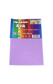 Educolors Yapışkanlı Eva Köpük Levha 10 Renk 20x30 Cm Okul Öncesi Sanat Etkinlik Malzemesi