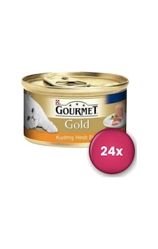 Gourmet Gold Kıyılmış Hindi Etli Yetişkin Kedi Konservesi 24 X 85 Gr