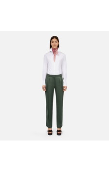 The Kooples Kadın Yeşil Keten Karışımlı Pantolon The Kooples Kadın Yeşil Keten Karışımlı Pantolon