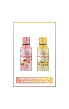 Watsons Çilek + Vanilya Köpük Vücut Losyonu 2 x 75 ML Watsons Çilek + Vanilya Köpük Vücut Losyonu 2 x 75 ML