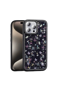 Apple iPhone Uyumlu 15 Pro Kılıf Taşlı Ve Simli Tasarım Zore Azra Kapak 1 Apple iPhone Uyumlu 15 Pro Kılıf Taşlı Ve Simli Tasarım Zore Azra Kapak 1