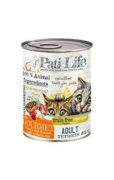Pati Life Gurme Etli Yetişkin Kedi Konserve Maması 12 x 415 G Pati Life Gurme Etli Yetişkin Kedi Konserve Maması 12 x 415 G