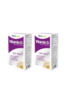 Wellcare Vitamin D3 1000 Iu 5 Ml 2'Li Paket Wellcare Vitamin D3 1000 Iu 5 Ml 2'Li Paket