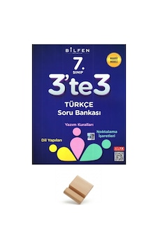 Bilfen 7. Sınıf Maarif 3'te 3 Türkçe Soru Bankası 112 Sayfa + Telefon Standı Bilfen 7. Sınıf Maarif 3'te 3 Türkçe Soru Bankası 112 Sayfa + Telefon Standı