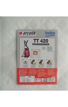 Arçelik Uyumlu S4240 S4250 Büyük Boy Bez Torba 5 Adet