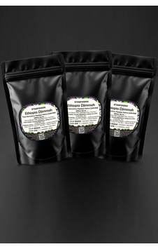3 Paket Ethiopia Djimmah Espresso Çekirdek Kahve Taze Kavrulmuş Nitelikli Özel Kahve 450 Gr. Espresso Kahve Çekirdeği