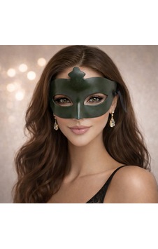 Haki Yeşil Gizemli Masquerade Balo Maskesi Diğer