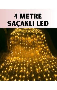 Hubrendy Tekno 4 Metre Icicle Şelale Led Yılbaşı Perde Işık Sıcak Ambiyans Hubrendy Tekno 4 Metre Icicle Şelale Led Yılbaşı Perde Işık Sıcak Ambiyans