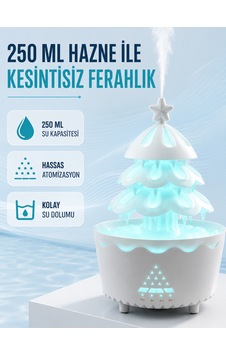 Hava Nemlendiriciler Şans Ağacı Led Işıklı Ultrasonik Buhar Makinesi Esansiyel Yağ Aroma Yayıcı