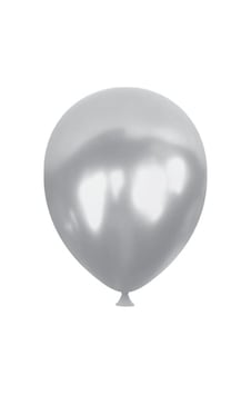 Balon Metalik Gümüş Renkli Balon - 10 Adet Çok Renkli Balon Metalik Gümüş Renkli Balon - 10 Adet Çok Renkli