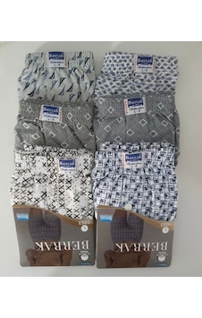 Berrak Erkek Boxer Short Külot 6'lı Paket Asorti Berrak Erkek Boxer Short Külot 6'lı Paket Asorti