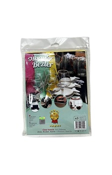 Renkli 3'li Mikrofiber Temizlik Bezi 40x60 Çok Renkli Renkli 3'li Mikrofiber Temizlik Bezi 40x60 Çok Renkli