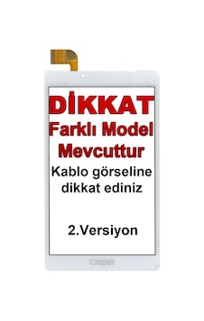 Casper Via S18 Uyumlu Beyaz Dokunmatik - Ön Cam Ver.2 / Fpca-80a75-v01 Casper Via S18 Uyumlu Beyaz Dokunmatik - Ön Cam Ver.2 / Fpca-80a75-v01