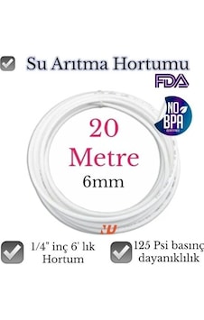 Nefa Su Arıtma Hortumu 1/4 İnç 6 Mm 20 Metre Nefa Su Arıtma Hortumu 1/4 İnç 6 Mm 20 Metre
