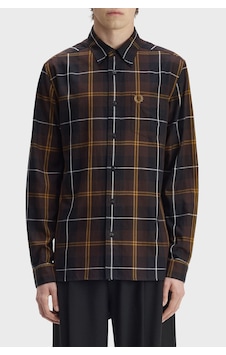 Fred Perry Ekoseli % 100 Pamuk Düğmeli Yaka Gömlek Erkek Gömlek M3457 33c Kahve Fred Perry Ekoseli % 100 Pamuk Düğmeli Yaka Gömlek Erkek Gömlek M3457 33c Kahve