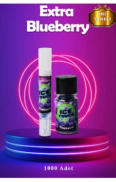İce Touch Mentol Topu Extra İri Blueberry 1000'li + Aplikatör İce Touch Mentol Topu Extra İri Blueberry 1000'li + Aplikatör