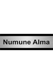 Numune Alma 5x20cm Gümüş Renk Metal Yönlendirme Levhası Numune Alma 5x20cm Gümüş Renk Metal Yönlendirme Levhası