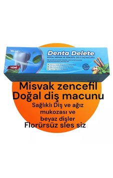 Denta Delete Misvak Zencefil Diş Macunu 75 Ml Beyazlık