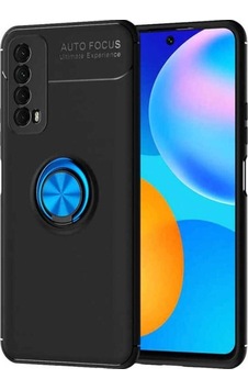 Huawei P Smart 2021 Kılıf Zore Ravel Silikon Kapak Siyah-Mavi Huawei P Smart 2021 Kılıf Zore Ravel Silikon Kapak Siyah-Mavi