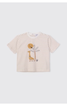Panço Erkek Bebek Baskılı Kısa Kollu Ekru Tişört 2611bb05055 Krem Panço Erkek Bebek Baskılı Kısa Kollu Ekru Tişört 2611bb05055 Krem