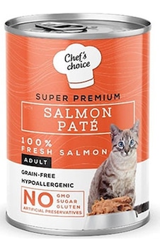 Chefs Choice Pate Somonlu Tahılsız Yetişkin Kedi Konservesi 24 Adet 400 Gr 242-20011.04 Chefs Choice Pate Somonlu Tahılsız Yetişkin Kedi Konservesi 24 Adet 400 Gr 242-20011.04