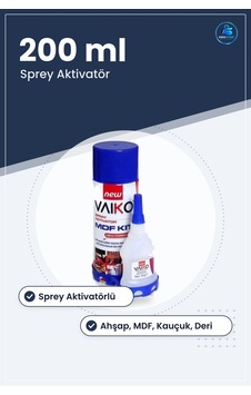 Hızlı Yapıştırıcı 200 Ml Mdf Kiti Sprey Aktivatörlü Ahşap Kauçuk Hızlı Yapıştırıcı 200 Ml Mdf Kiti Sprey Aktivatörlü Ahşap Kauçuk