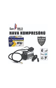 Sunmild Lastik Hava Kompresörü Siyah Çelik Gövde Yüksek Performan Sunmild Lastik Hava Kompresörü Siyah Çelik Gövde Yüksek Performan