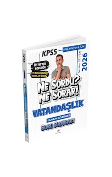 Dizgi Kitap 2026 Kpss Vatandaşlık Ne Sordu Ne Sorar Soru Bankası Çözümlü - Serhat Güven Dizgi Kitap Yayınları