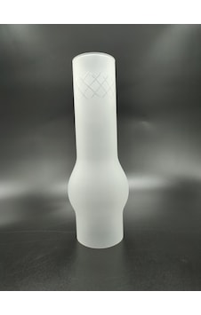 Avize Lamba Camı.mat Renkte.kesme Desenli.alt Çap:7.00cm-h:25.00c Mat Buzlu