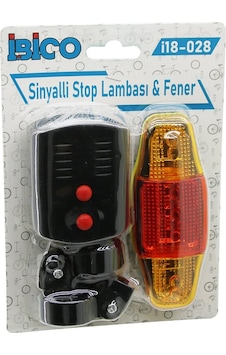 2in1 Bisiklet Cob Led Fener - Sinyalli Stop Lamba Pilli 5332 Açık Bej 2in1 Bisiklet Cob Led Fener - Sinyalli Stop Lamba Pilli 5332 Açık Bej